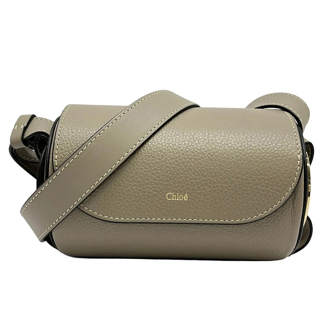 CHLOE DALIL MINI BAGGRAY BEIGE LEATHER SHOULDER BAG: Chloe Dalil Mini BagGray Beige Leather Shoulder Bag Brand: Chloe Type/Style: Shoulder Bag Material: Exterior Material Leather Color: Exterior Color Gray Beige Size: Height : 4.33 inch (11 cm) Width : 