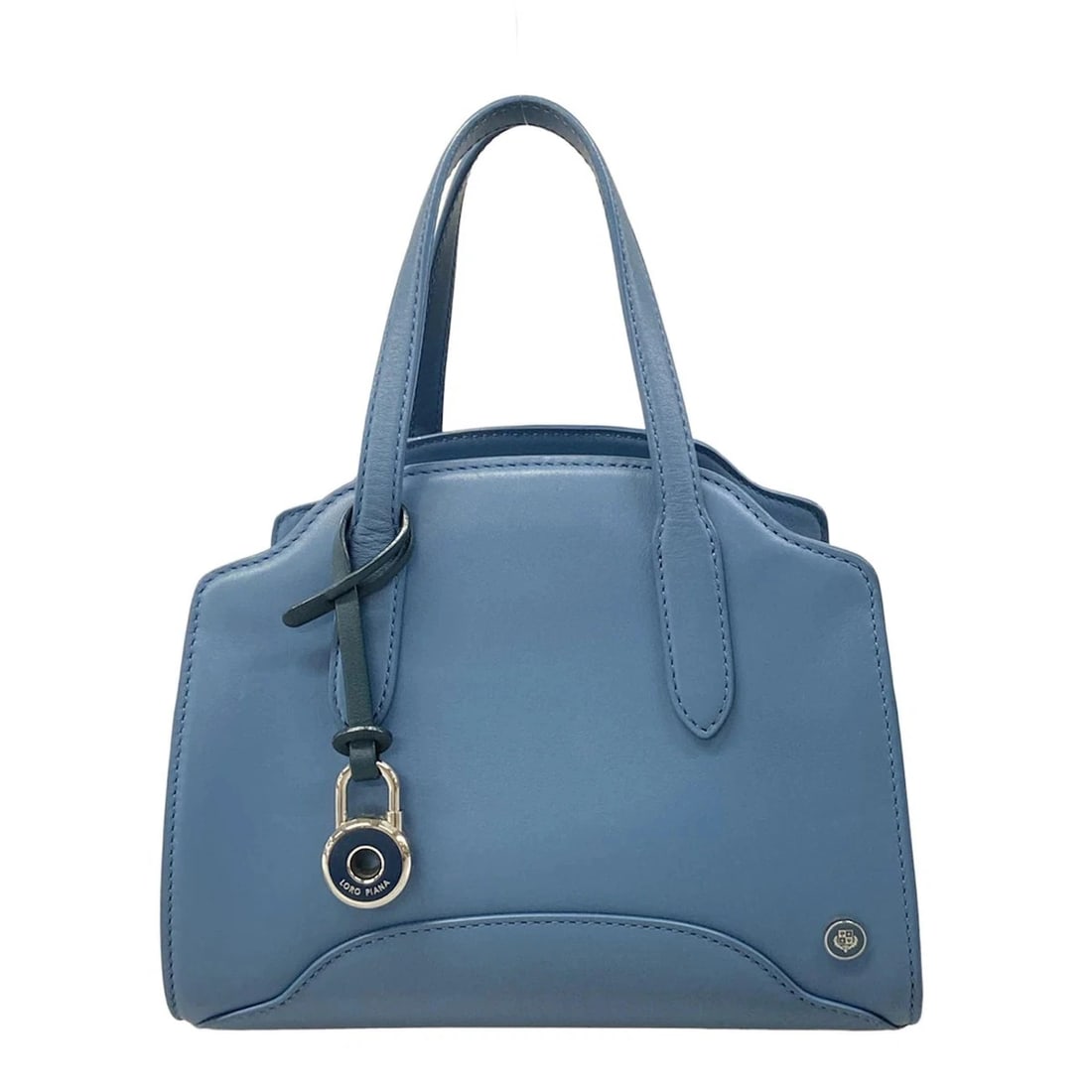 LORO PIANA SESIA MICRO BAG BLUE CALF SKINHANDBAG (1 of 8)