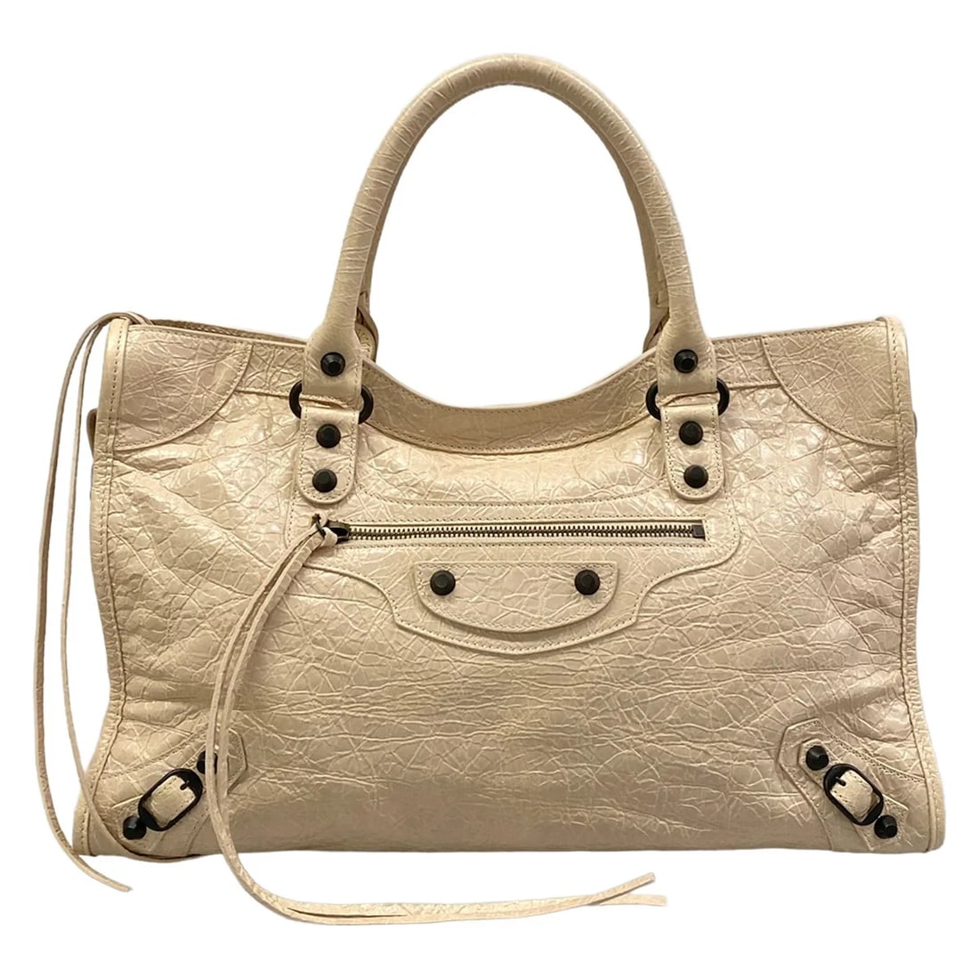 BALENCIAGA LE CITY MEDIUM PINK BEIGE LEATHERHANDBAG: BALENCIAGA Le City Medium Pink Beige LeatherHandbag Brand: BALENCIAGA Type/Style: Handbag Material: Exterior Material Leather Color: Exterior Color Pink Beige Size: Height : 9.84 inch (25 cm) Width : 
