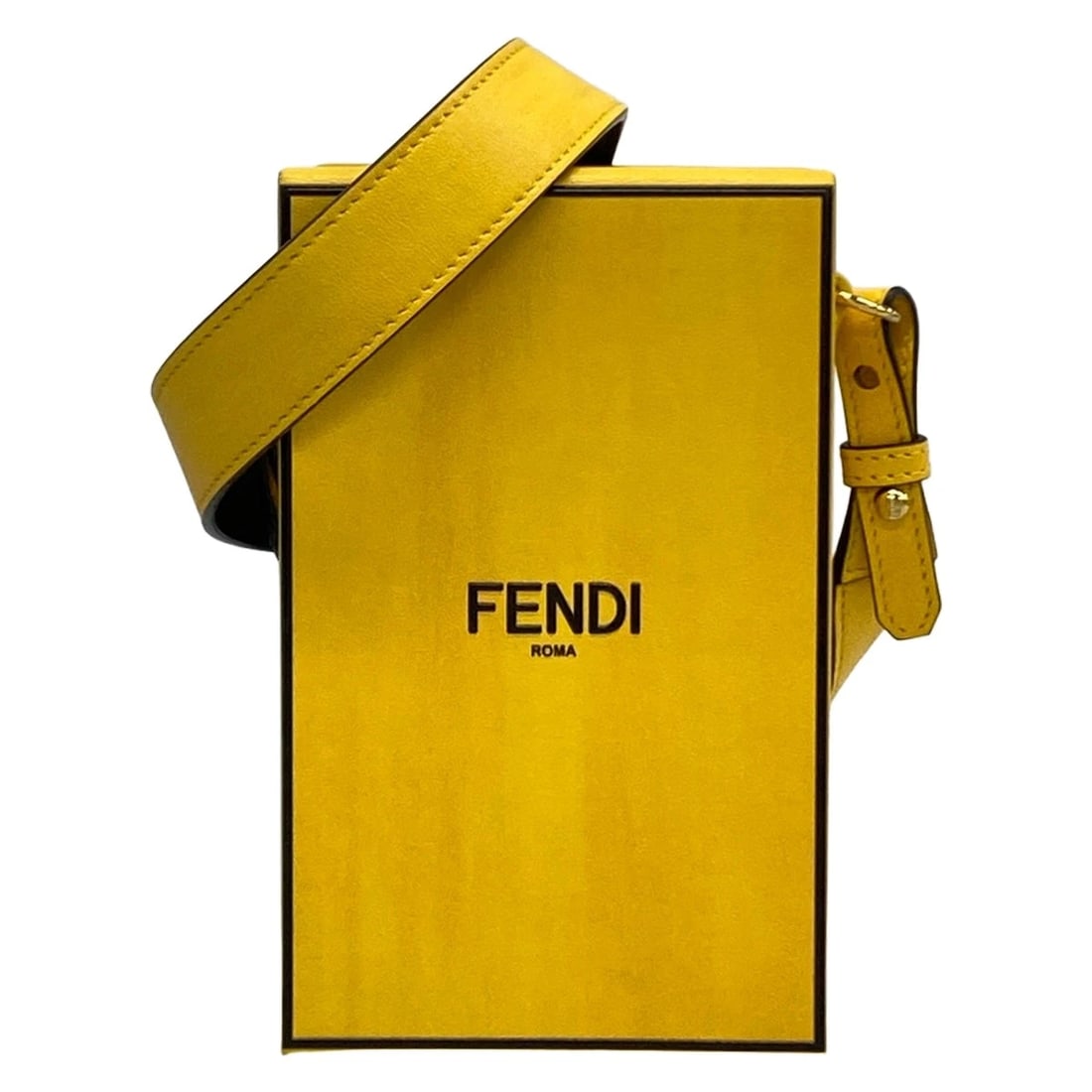 FENDI FENDI PACK YELLOW BLACK LEATHER SHOULDER BAG: FENDI Fendi pack Yellow Black Leather Shoulder Bag Brand: FENDI Type/Style: Shoulder Bag Material: Exterior Material Leather Color: Exterior Color Yellow, Black Size: Height : 6.69 inch (17 cm) Width 