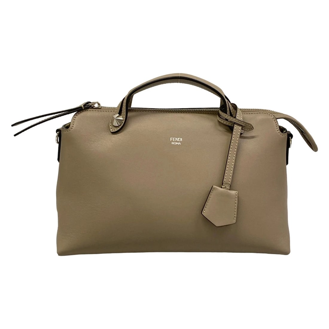 FENDI BY THE WAY BEIGE LEATHERHANDBAG: FENDI By The Way Beige LeatherHandbag Brand: FENDI Type/Style: Handbag Material: Exterior Material Leather Color: Exterior Color Beige Size: Height : 7.09 inch (18 cm) Width : 11.02 inch (28 cm) Depth