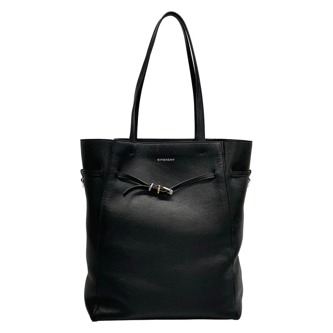 GIVENCHY VOYAGEUX TOTE BAG CALF SKIN TOTE BAG: GIVENCHY Voyageux tote bag Calf Skin Tote Bag Brand: GIVENCHY Type/Style: Tote Bag Material: Exterior Material Calf Skin Color: Exterior Color Black Size: Height : 15.16 inch (38.5 cm) Width : 11.81 i