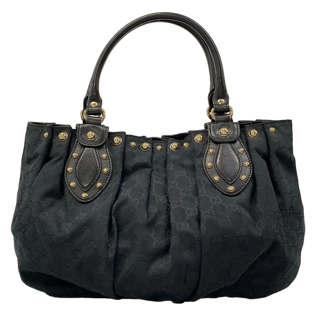 GUCCI PELHAM / GG PATTERN TOTE BAG: GUCCI Pelham / GG pattern Tote Bag Brand: GUCCI Type/Style: Tote Bag Material: Exterior Material Jacquard, Leather Color: Exterior Color Black Size: Height : 10.43 inch (26.5 cm) Width : 12.2 inch15.3