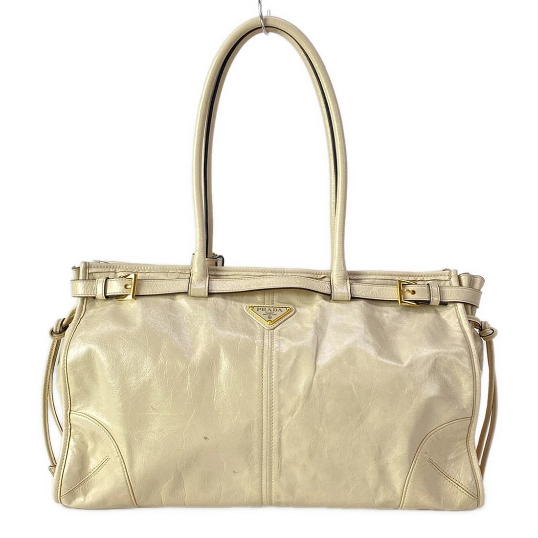 PRADA BONNIE LARGE LEATHER HANDBAG (1 of 8)