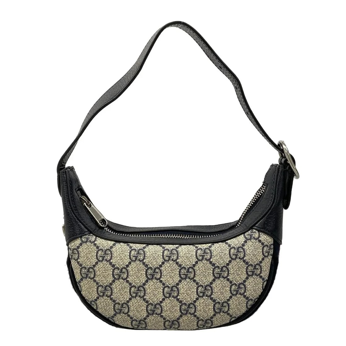 GUCCI OPHIDIA GG MINI BAG NAVY CREAM RED HANDBAG: GUCCI Ophidia GG Mini Bag Navy Cream Red Handbag Brand: GUCCI Type/Style: Handbag Material: Exterior Material PVC, Leather Color: Exterior Color Navy, Cream, Red Size: Height : 3.35 inch (8.5 cm) Widt