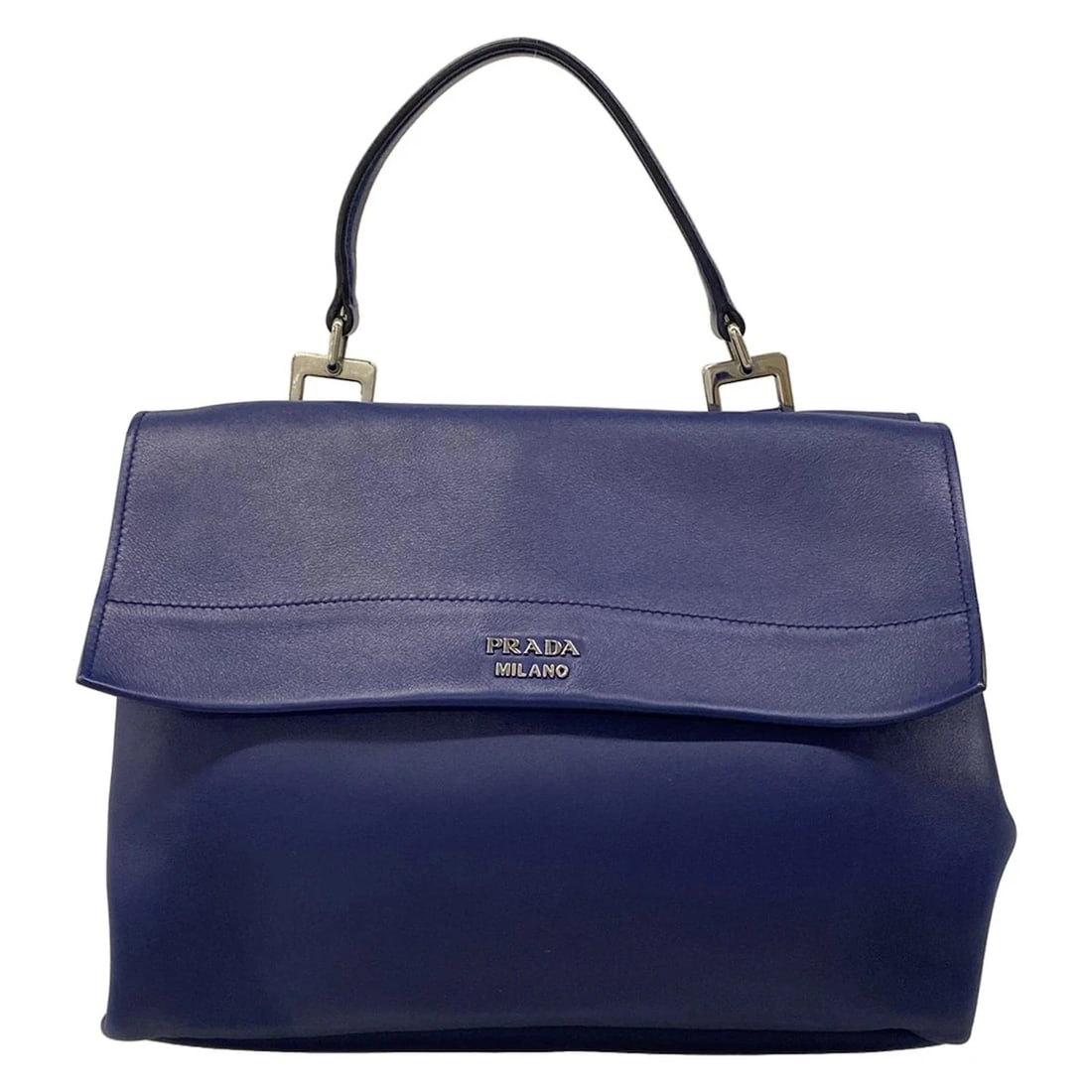 PRADA INCHIOSTRO (NAVY) LUXE CALF HANDBAG (1 of 9)