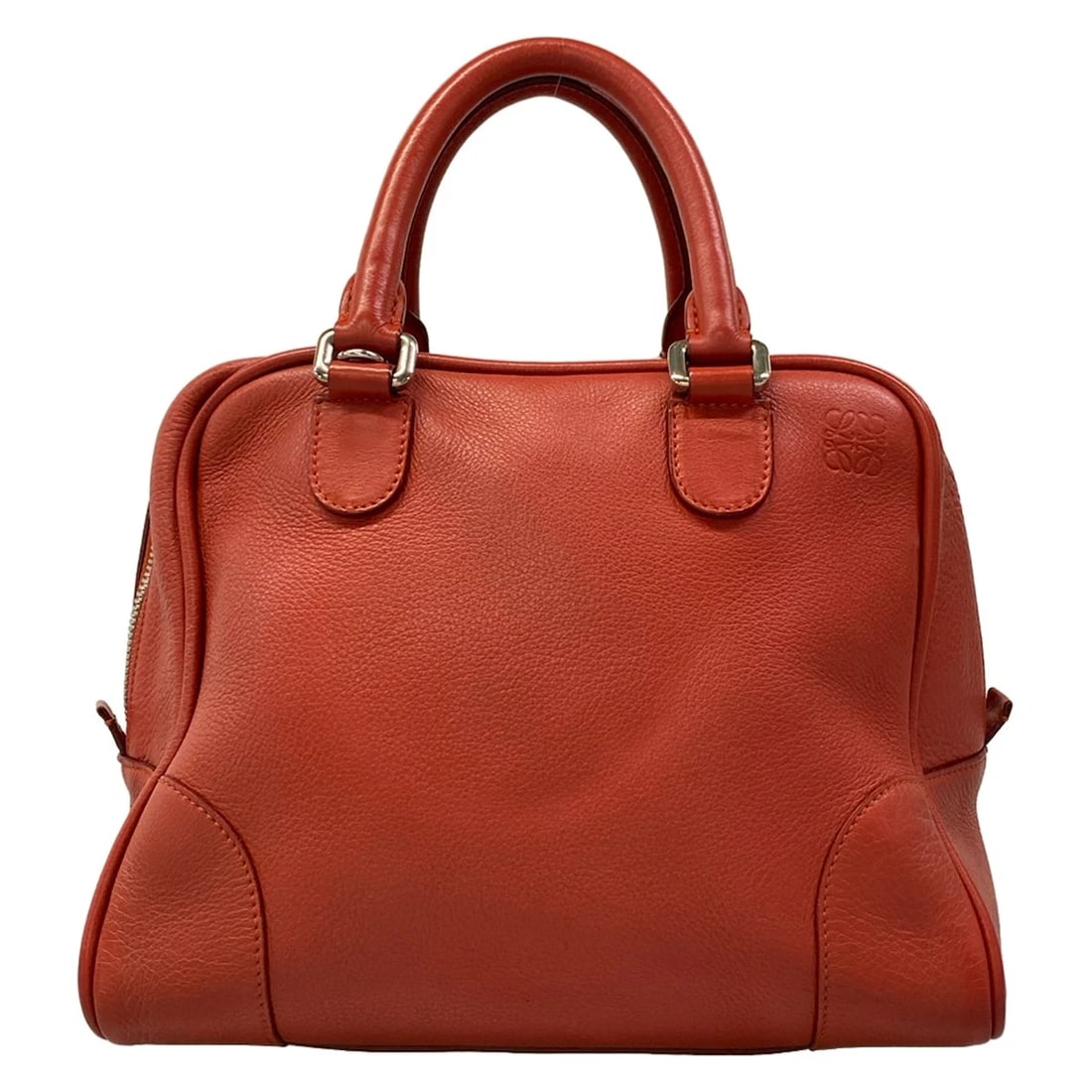 LOEWE AMAZONA 75 RED LEATHER HANDBAG: LOEWE Amazona 75 Red Leather Handbag Brand: LOEWE Type/Style: Handbag Material: Exterior Material Leather Color: Exterior Color Red Size: Height : 8.27 inch (21 cm) Width : 9.84 inch (25 cm)10.83 inch