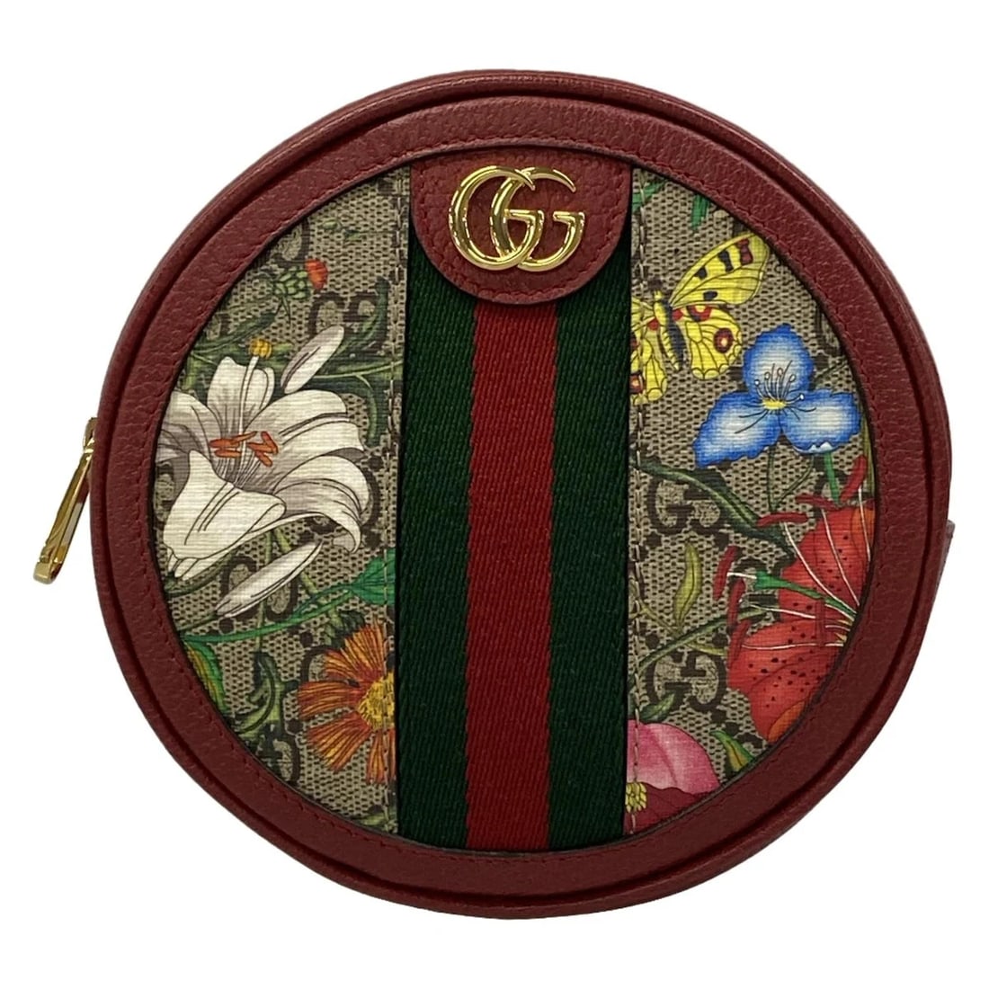 GUCCI OPHIDIA GG MINI BACKPACK BEIGE RED MULTI PVC: GUCCI Ophidia GG Mini Backpack Beige Red Multi PVC Brand: GUCCI Type/Style: Backpack Material: Exterior Material PVC, Cotton, Leather Color: Exterior Color Beige, Red, Multi Size: Height : 6.1 inch (1