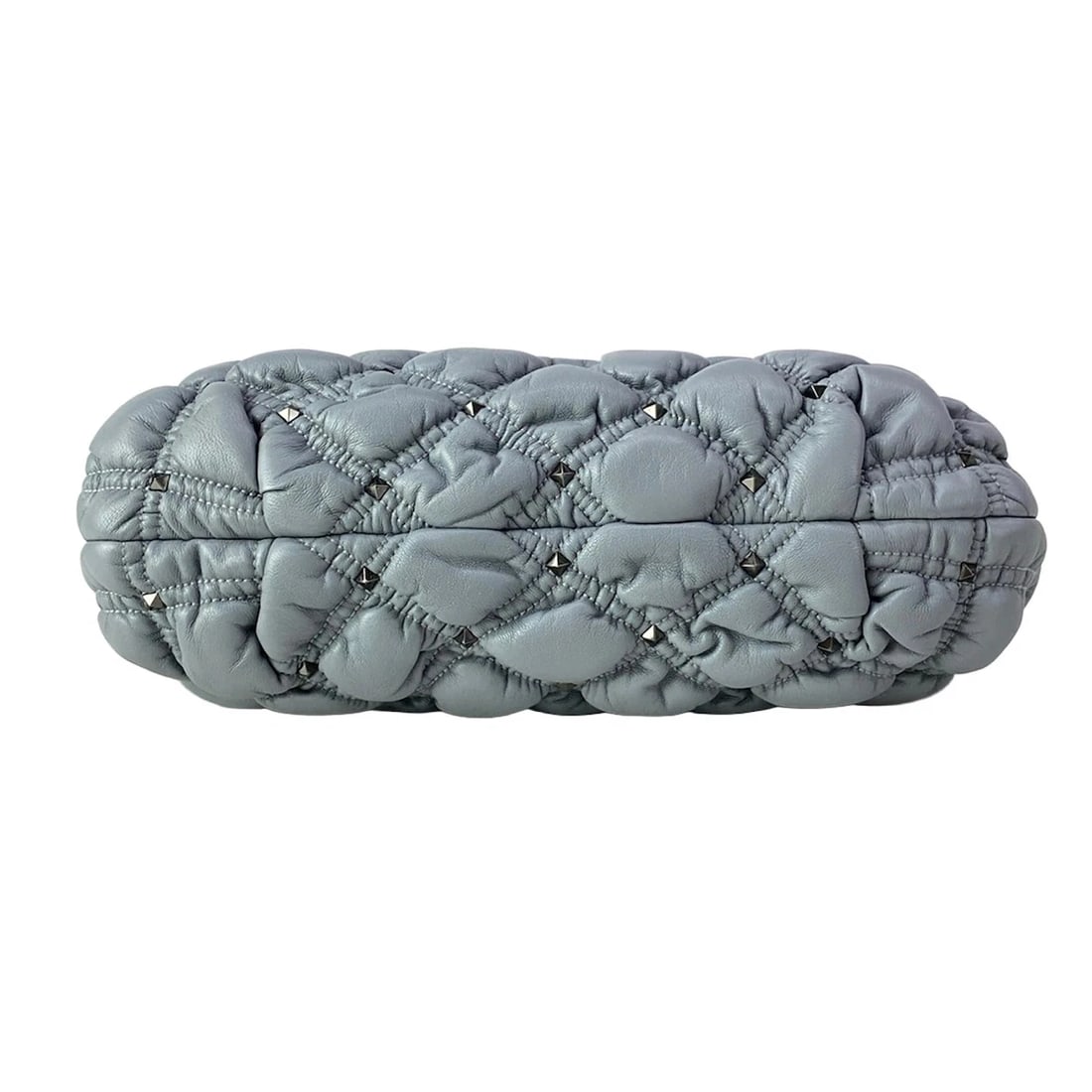 VALENTINOGARAVANI ROCKSTUD SPIKEBLUE GRAY E SHOULDER BAG - 5