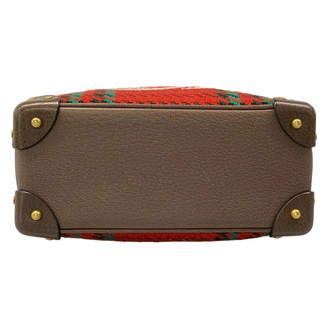 GUCCI INTERLOCKING RED DARK BROWN SHOULDER BAG - 5