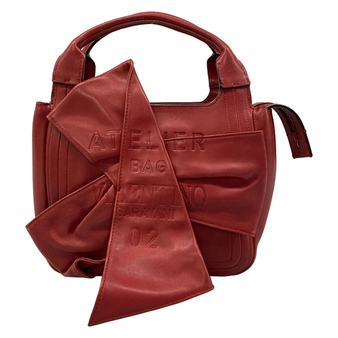 VALENTINOGARAVANI ATELIER BAG BORDEAUX LEATHER HANDBAG: VALENTINOGARAVANI Atelier Bag Bordeaux Leather Handbag Brand: VALENTINOGARAVANI Type/Style: Handbag Material: Exterior Material Leather Color: Exterior Color Bordeaux Size: Height : 7.28 inch (18.5 cm