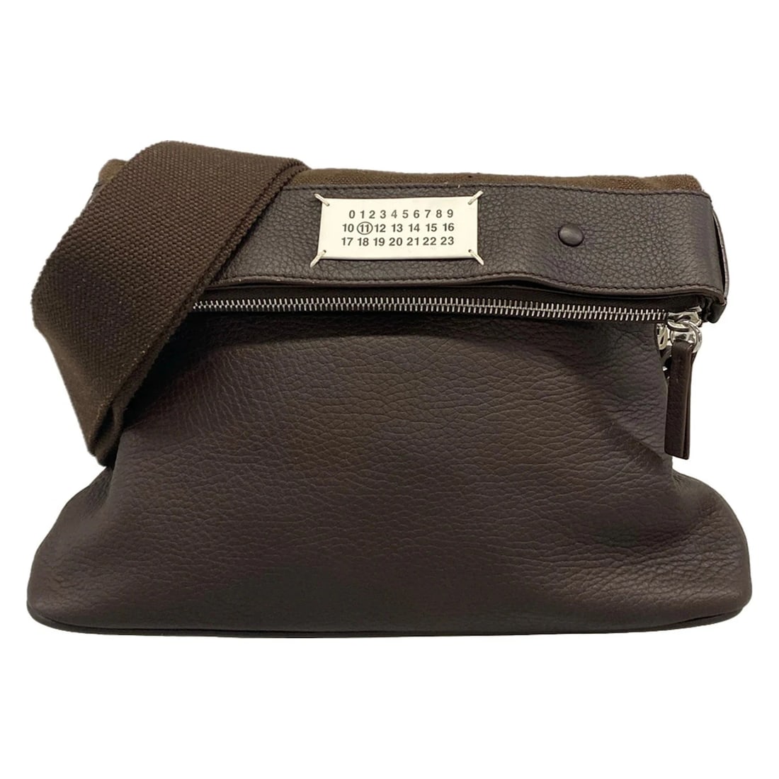 MAISON MARGIELA DARK BROWN DEER SKINSHOULDER BAG (1 of 8)