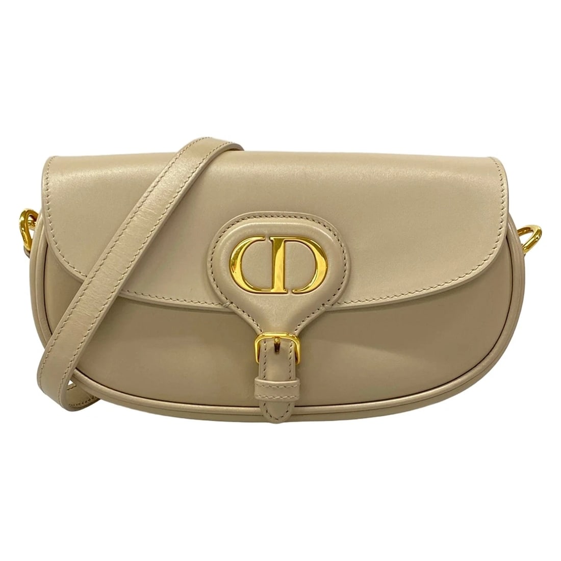 DIOR/CHRISTIAN BEIGE LEATHER SHOULDER BAG: DIOR/Christian Beige Leather Shoulder Bag Brand: DIOR/ChristianDior Type/Style: Shoulder Bag Material: Exterior Material Leather Color: Exterior Color Beige Size: Height : 4.72 inch" (12 cm) Width :