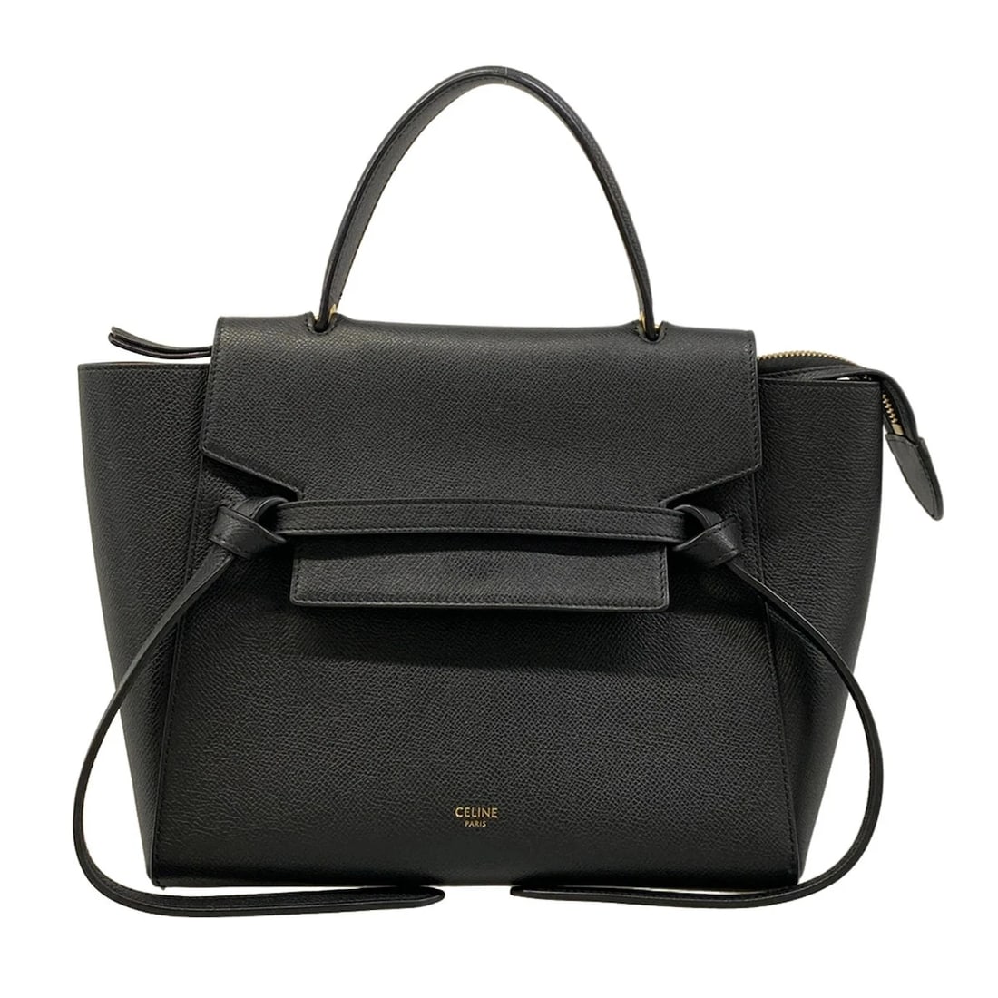 CELINE BELT BAG MICROBLACK GRAINED CALFSKIN HANDBAG (1 of 10)