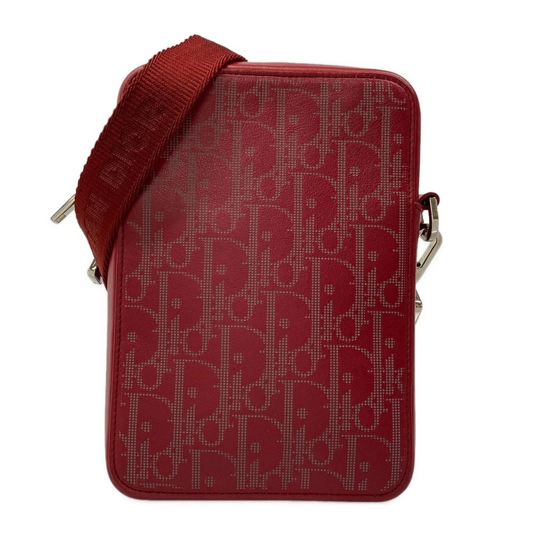 DIOR/CHRISTIANDIORRED LIGHT GRAY LEATHER SHOULDER BAG: DIOR/ChristianDiorRed Light gray Leather Shoulder Bag Brand: DIOR/ChristianDior Type/Style: Shoulder Bag Material: Exterior Material Leather Color: Exterior Color Red, Light gray Size: Height : 6.89 i