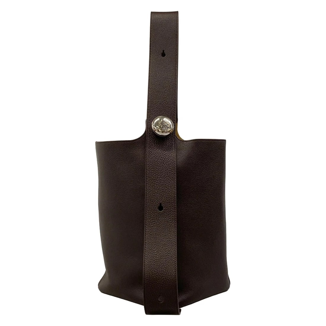 LOEWE PEBBLE BUCKET BAG LARGE SHOULDER BAG: LOEWE Pebble Bucket Bag Large Shoulder Bag Brand: LOEWE Type/Style: Shoulder Bag Material: Exterior Material supple-grained calf Color: Exterior Color Oxblood (dark brown) Size: Height : 12.8 inch (32