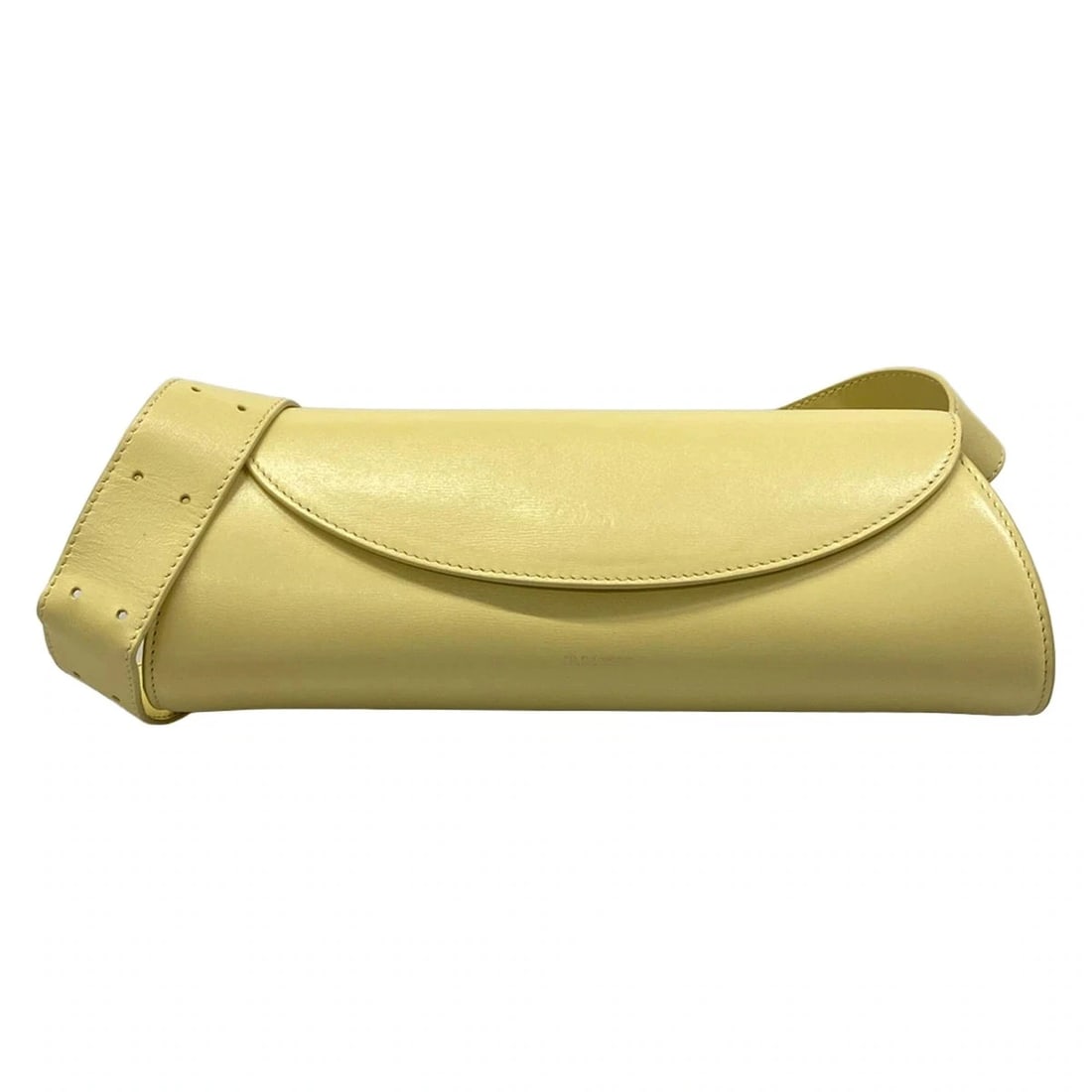 JIL SANDER CANNOLO SMALLLIGHT YELLOW LEATHER SHOULDER BAG (1 of 11)