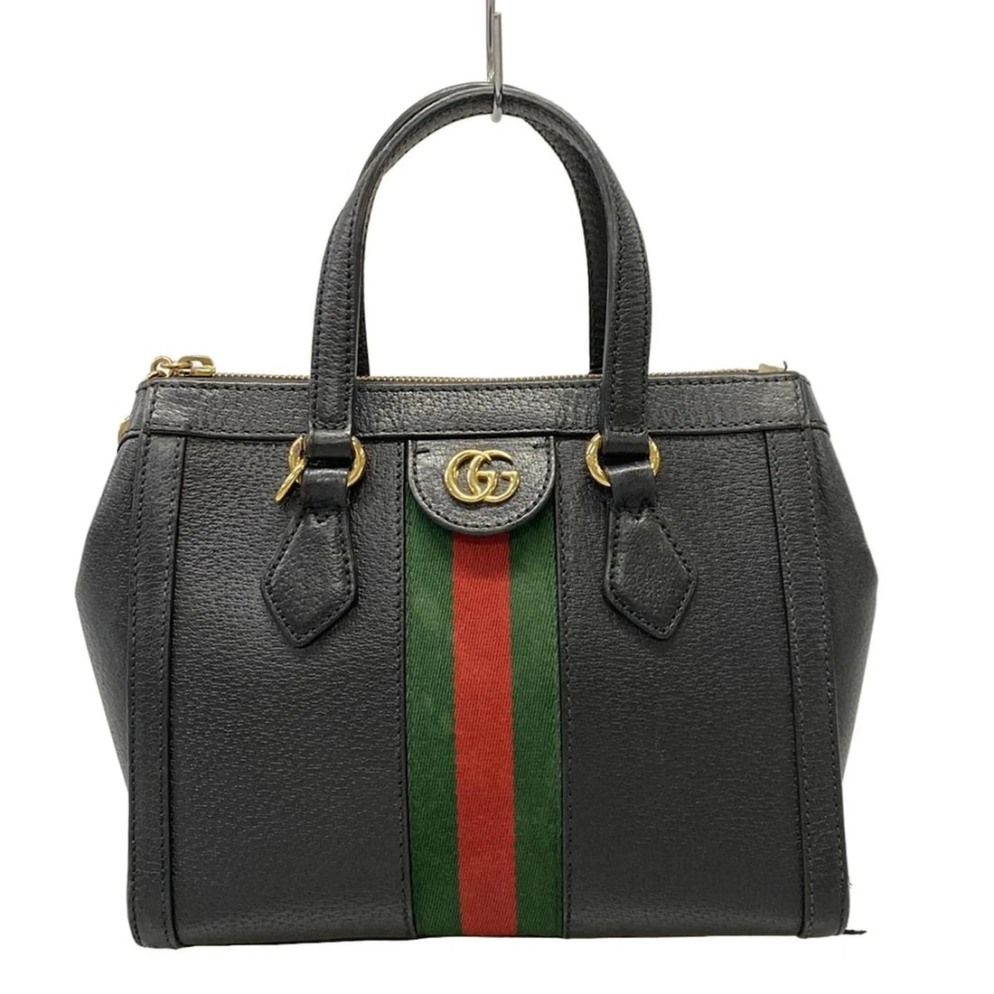 GUCCI OPHIDIA BLACK GREEN RED LEATHER HANDBAG: GUCCI Ophidia Black Green Red Leather Handbag Brand: GUCCI Type/Style: Handbag Material: Exterior Material Leather Color: Exterior Color Black, Green, Red Size: Height : 7.87 inch (20 cm) Width : 9.45