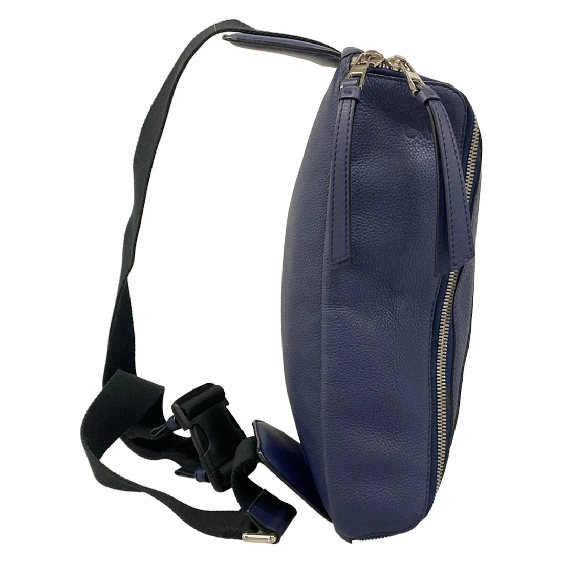 LOEWE PUZZLE SLING NAVY LEATHER BACKPACK - 2