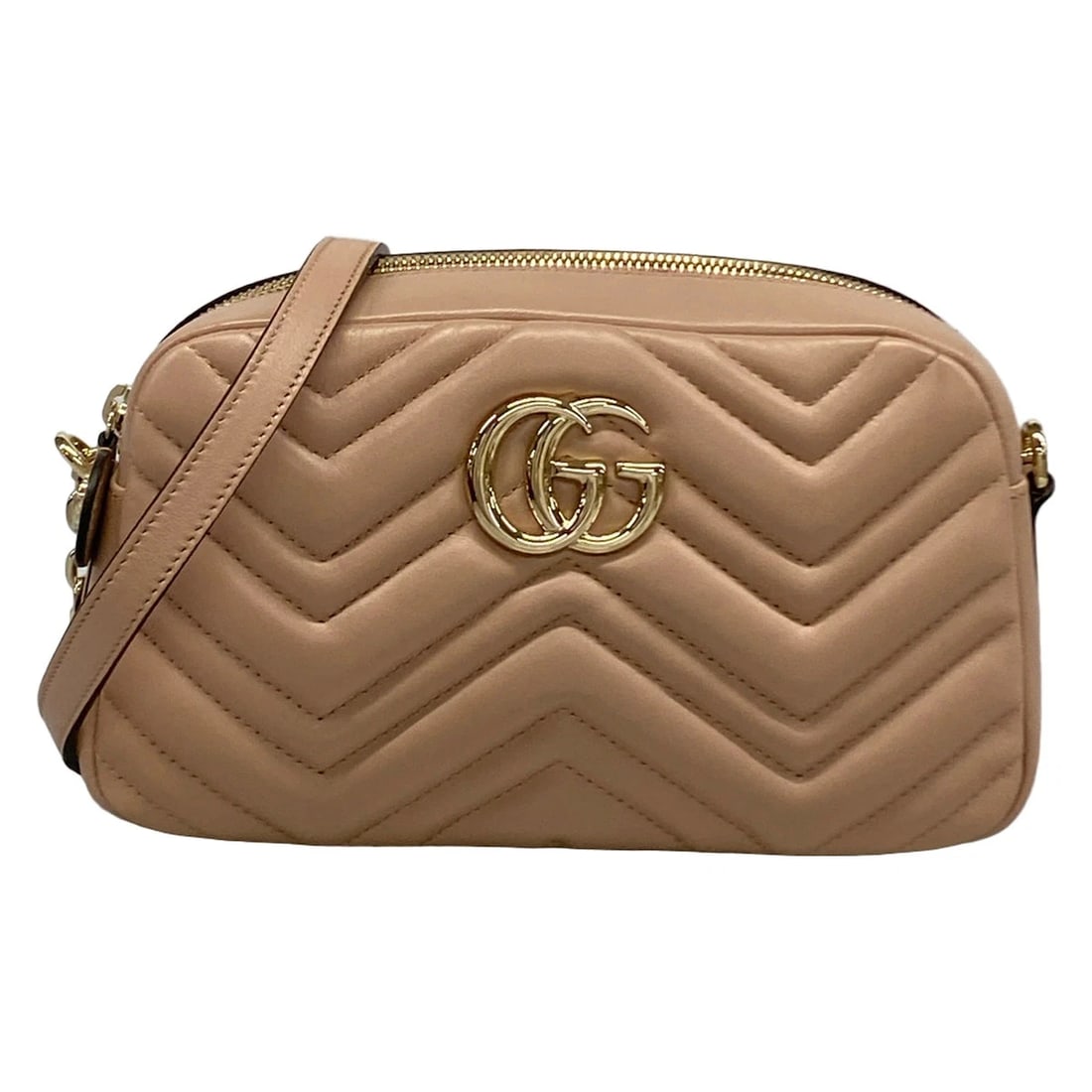 GUCCI GG MARMONT SMALL CAMERA BAG PINK BEIGE LEATHERSHOULDER BAG: GUCCI GG Marmont Small Camera Bag Pink Beige LeatherShoulder Bag Brand: GUCCI Type/Style: Shoulder Bag Material: Exterior Material Leather Color: Exterior Color Pink Beige Size: Height : 5.31 inch (13