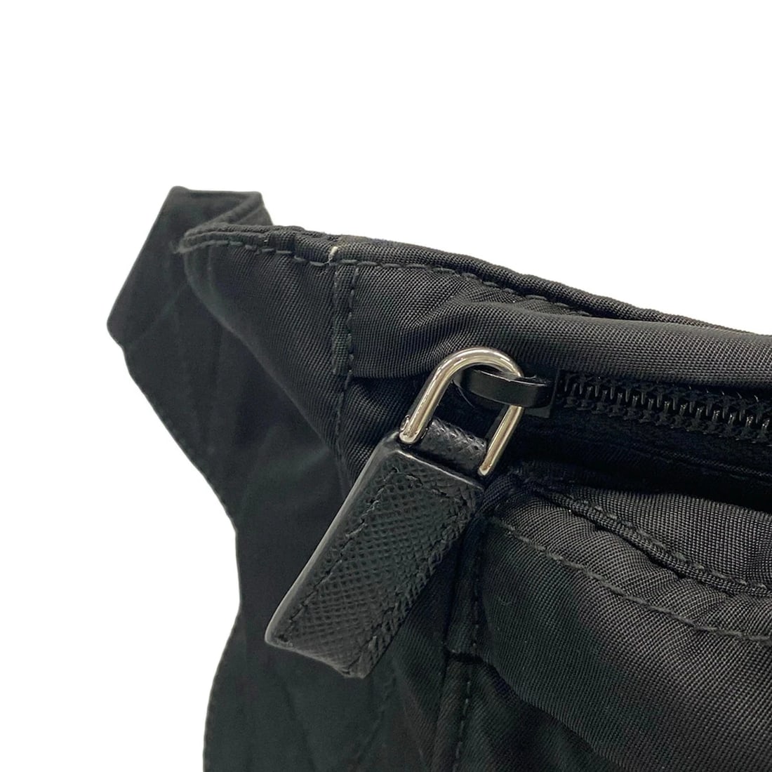 PRADA BLACK NYLON BUM BAG - 10