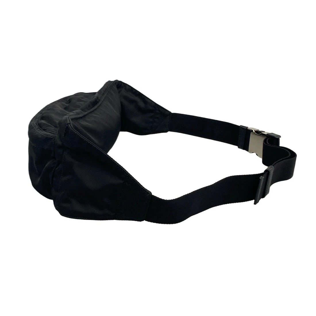 PRADA BLACK NYLON BUM BAG - 4