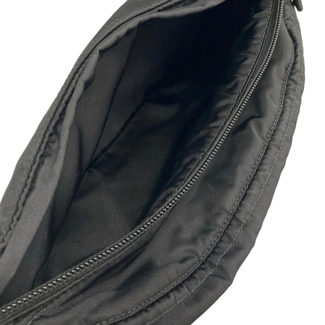 PRADA BLACK NYLON BUM BAG - 7