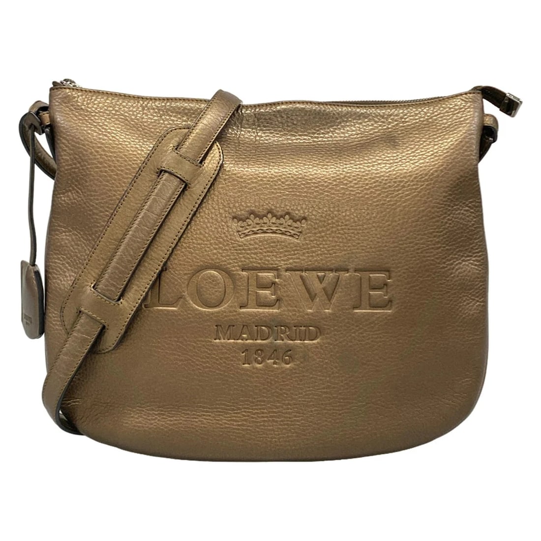 LOEWE HERITAGE BRONZE LEATHER SHOULDER BAG (1 of 10)