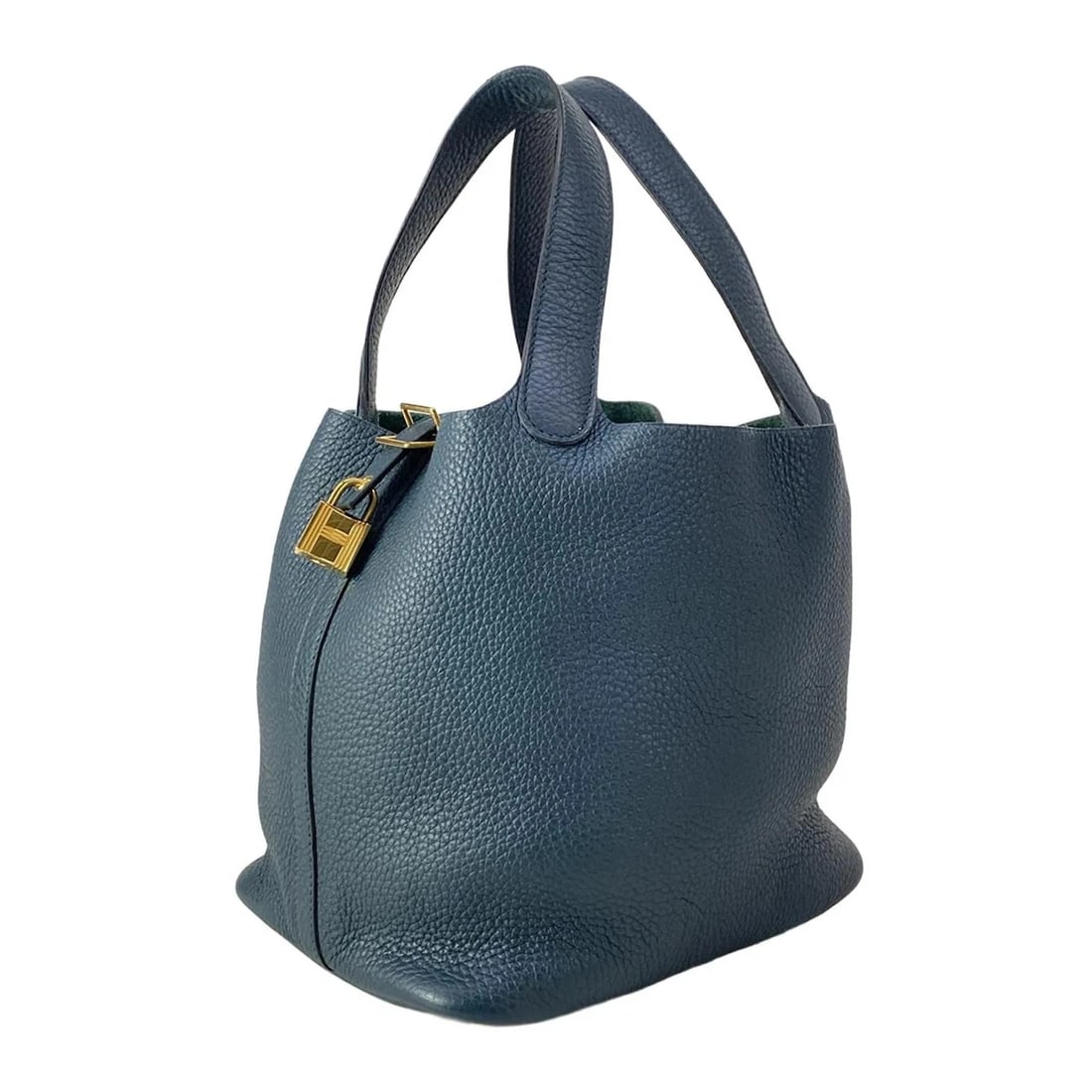HERMES VERT CYPRES TAURILLON CLEMENCE HANDBAG (1 of 9)
