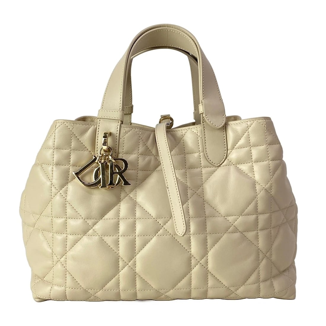 DIOR/CHRISTIANDIOR TOUJOURS BAG MEDIUM BEIGE CALF SKIN (1 of 10)