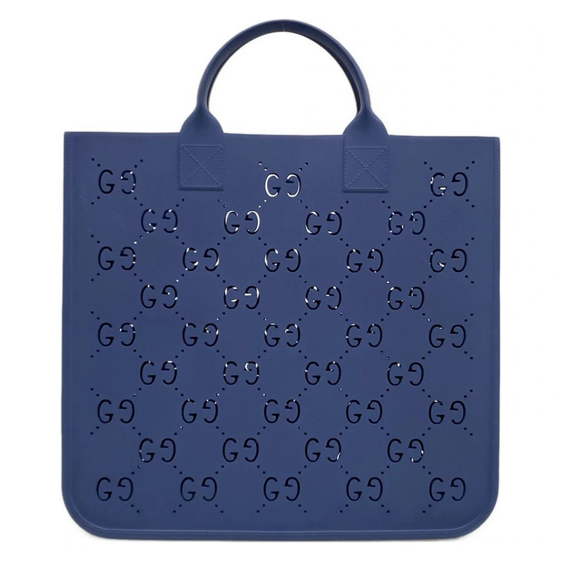 GUCCI CHILDREN'S BLUE RUBBER TOTE BAG: GUCCI Children's Blue Rubber Tote Bag Brand: GUCCI Type/Style: Tote Bag Material: Exterior Material Rubber Color: Exterior Color Blue Size: Height : 12.01 inch (30.5 cm) cidth : 12.99 inch" (33 cm) De