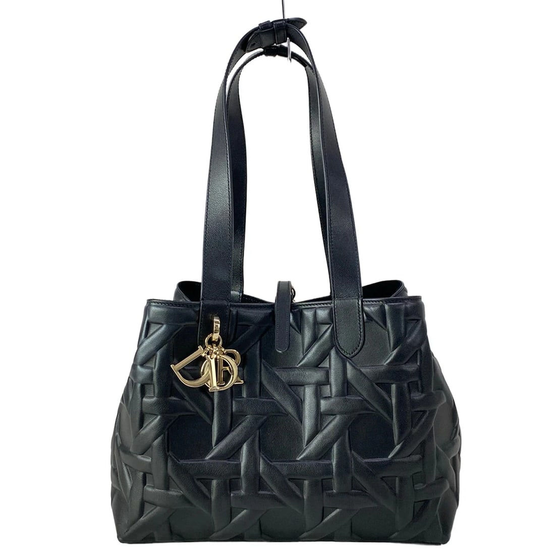 DIOR/CHRISTIANDIOR TOUJOURS BAG MEDIUMBLACK CALF SKIN TOTE BAG (1 of 9)