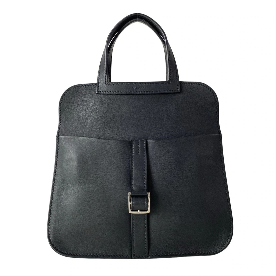 HERMES HALZAN MINI BLACK VEAU SWIFT D HANDBAG: HERMES Halzan Mini Black Veau Swift D Handbag Brand: HERMES Type/Style: Handbag Material: Exterior Material Veau Swift Color: Exterior Color Black Size: Height : 19.69 inch (50 cm) Width : 8.27 inch (