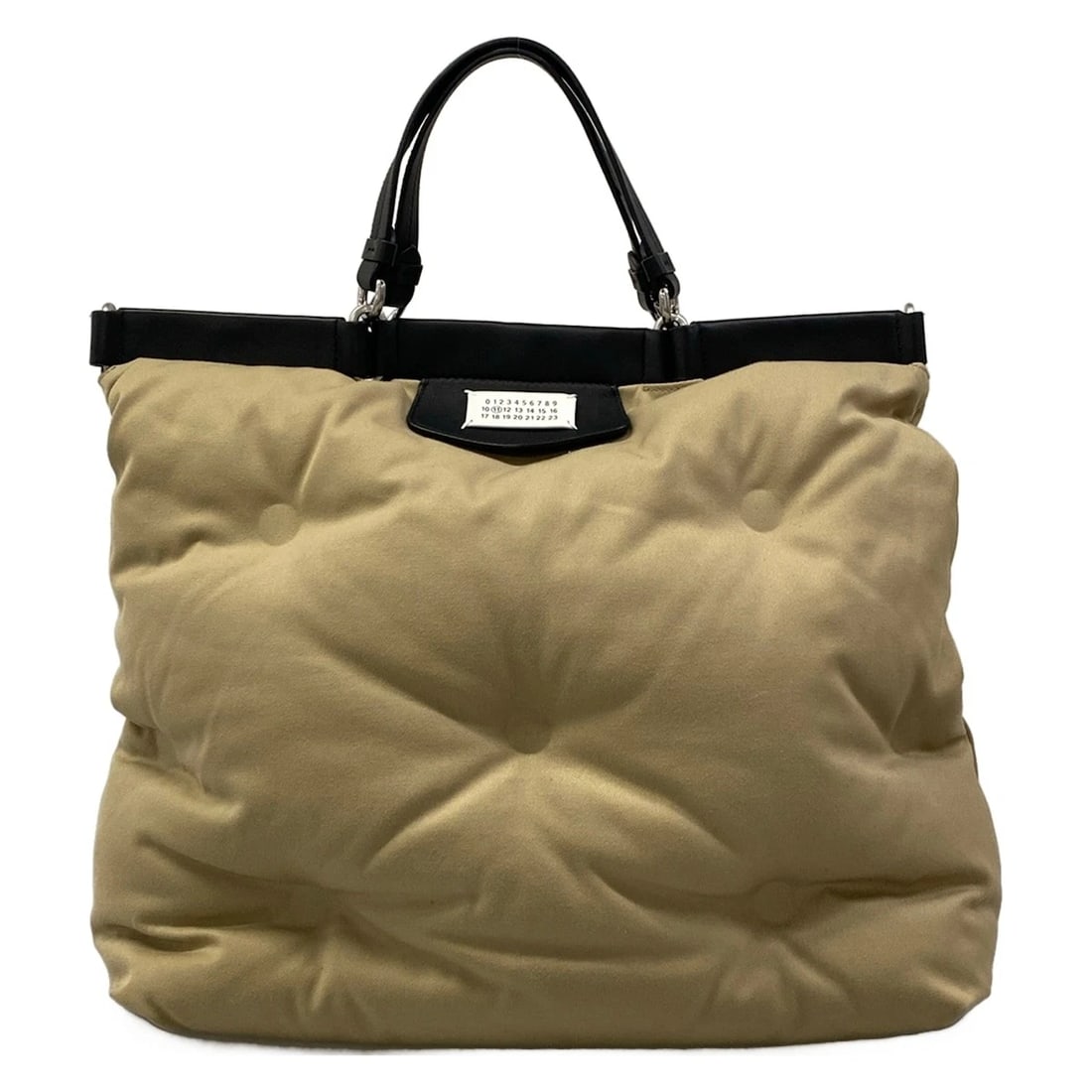 MAISON MARGIELA GRAM SLAM BEIGE BLACK POLYESTER COTTON LEATHER (1 of 9)