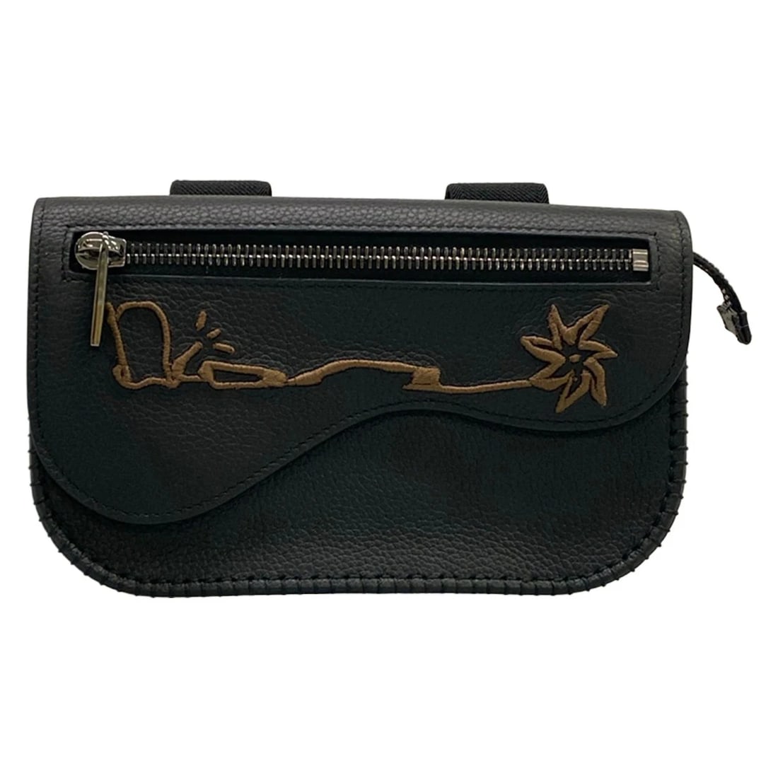 DIOR/CHRISTIANDIOR ARM POUCH BLACK BROWN LEATHER POUCH: DIOR/ChristianDior arm pouch Black Brown Leather Pouch Brand: DIOR/ChristianDior Type/Style: Pouch Material: Exterior Material Leather Color: Exterior Color Black, Brown Size: Height : 4.53 inch (11.5