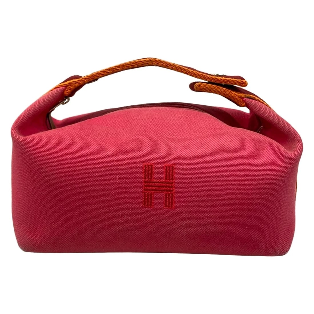 HERMES BRIDE A BRAC PMPINK RED CANVAS HANDBAG: HERMES Bride a Brac PMPink Red Canvas Handbag Brand: HERMES Type/Style: Handbag Material: Exterior Material Canvas Color: Exterior Color Pink, Red Size: Height : 5.12 inch" (13 cm) Width : 8.27 inch