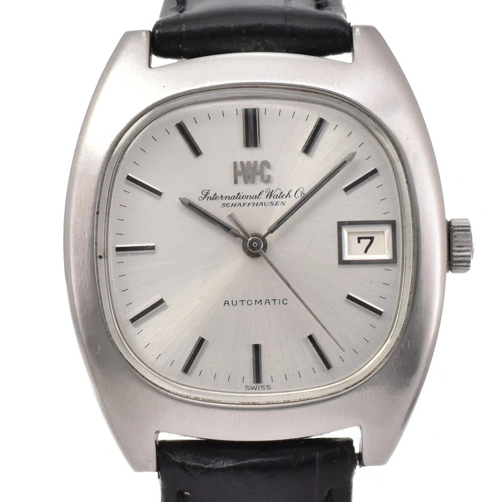 IWC SCHAFFHAUSEN OLD INTER AUTOMATIC MEN'S WATCH: IWC SCHAFFHAUSEN Old Inter Automatic Men's Watch Brand: IWC SCHAFFHAUSEN Type/Style: Wristwatch Material: Band Material leather, Case Material Stainless Steel Color: Band Color black, Dial Color