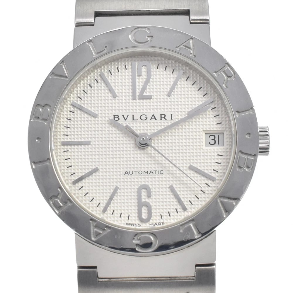 BVLGARI AUTO DATE AUTOMATIC MEN'S WATCH: BVLGARI AUTO Date Automatic Men's Watch Brand: BVLGARI Type/Style: Wristwatch Material: Band Material Stainless Steel, Case Material Stainless Steel Color: Band Color Silver, Dial Color Silver, Case