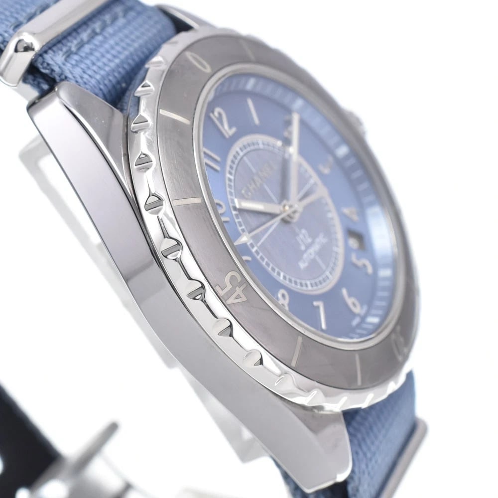 CHANEL J12 LIGHT BLUE DIAL AUTOMATIC LADIES WATCH - 4