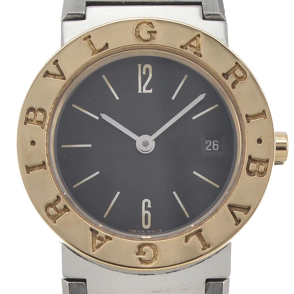 BVLGARI DATE SS/K18YG QUARTZ LADIES WATCH: BVLGARI Date SS/K18YG Quartz Ladies Watch Brand: BVLGARI Type/Style: Wristwatch Material: Band Material Stainless Steel/K18YG, Case Material Stainless Steel/K18YG Color: Band Color Silver / Gold, Dial