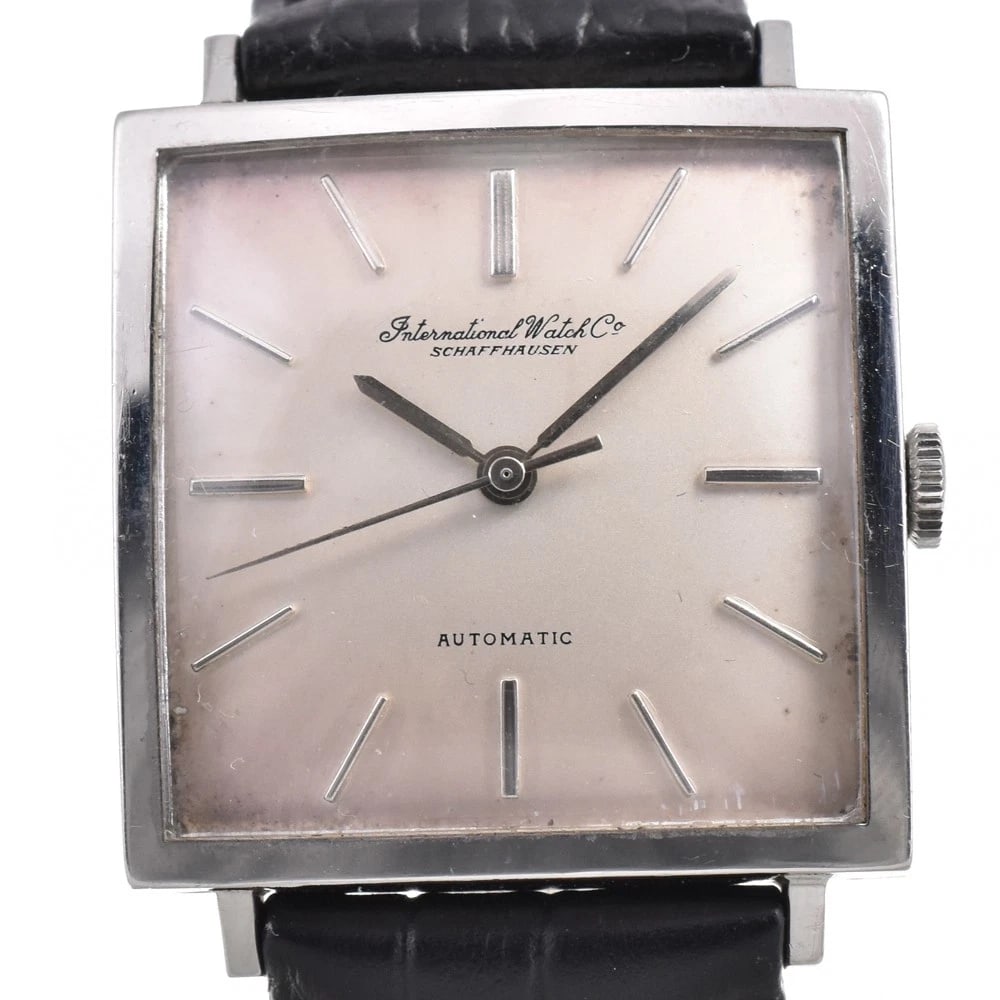 IWC SCHAFFHAUSEN OLD INTER AUTOMATIC MEN'S, WATCH: IWC SCHAFFHAUSEN Old Inter Automatic Men's, Watch Brand: IWC SCHAFFHAUSEN Type/Style: Wristwatch Material: Band Material leather, Case Material Stainless Steel Color: Band Color black, Dial Color