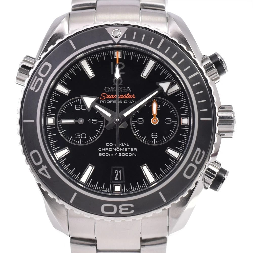 OMEGA SEAMASTER PLANETOCEAN MEN'S WATCH: OMEGA Seamaster PlanetOcean Men's Watch Brand: OMEGA Type/Style: Wristwatch Material: Band Material Stainless Steel, Case Material Stainless Steel Color: Band Color Silver, Dial Color black, Case