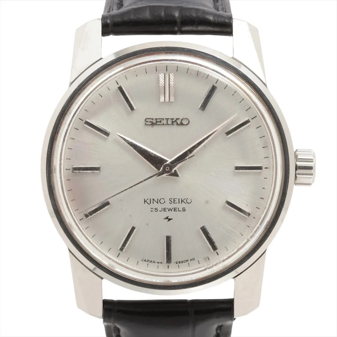 SEIKO KING SEIKO SS SILVER-FACE, WATCH: Seiko King Seiko SS Silver-Face, Watch Brand: Seiko Type/Style: Wristwatch Material: SS x external SS x external leather Color: Silver-Fa Size: Case:W1.2 x H1.2inch / W37 x H37 Circumference of Wrist: