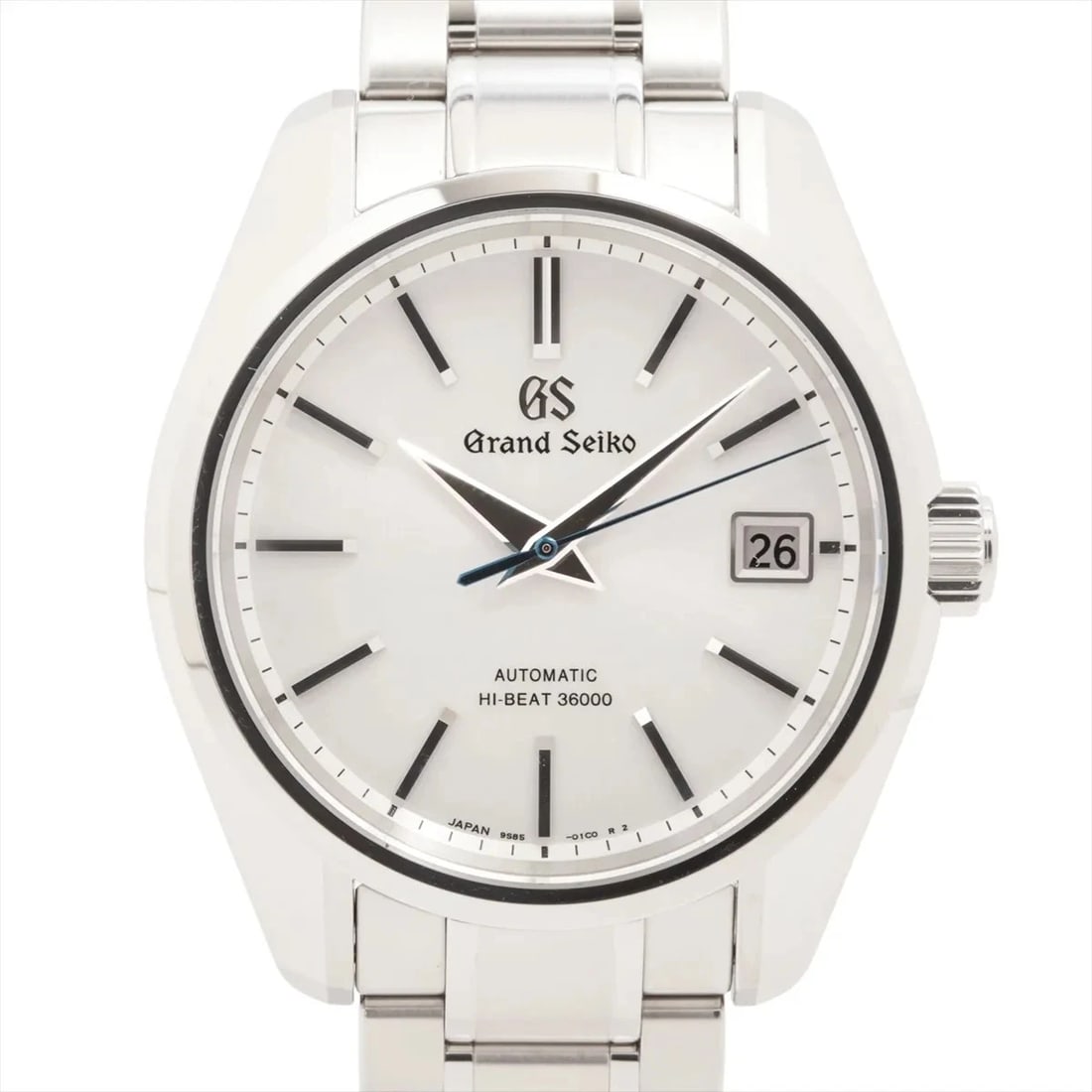 GRAND SEIKO HERITAGE COLLECTION MECHANICAL HIGH BEAT SS SILVER-FACE, WATCH: Grand Seiko Heritage Collection Mechanical High Beat SS Silver-Face, Watch Brand: Grand Seiko Type/Style: Wristwatch Material: SS Color: Silver Size: Case:W1.6 x H1.6inch / W40 x H40 Circumference of