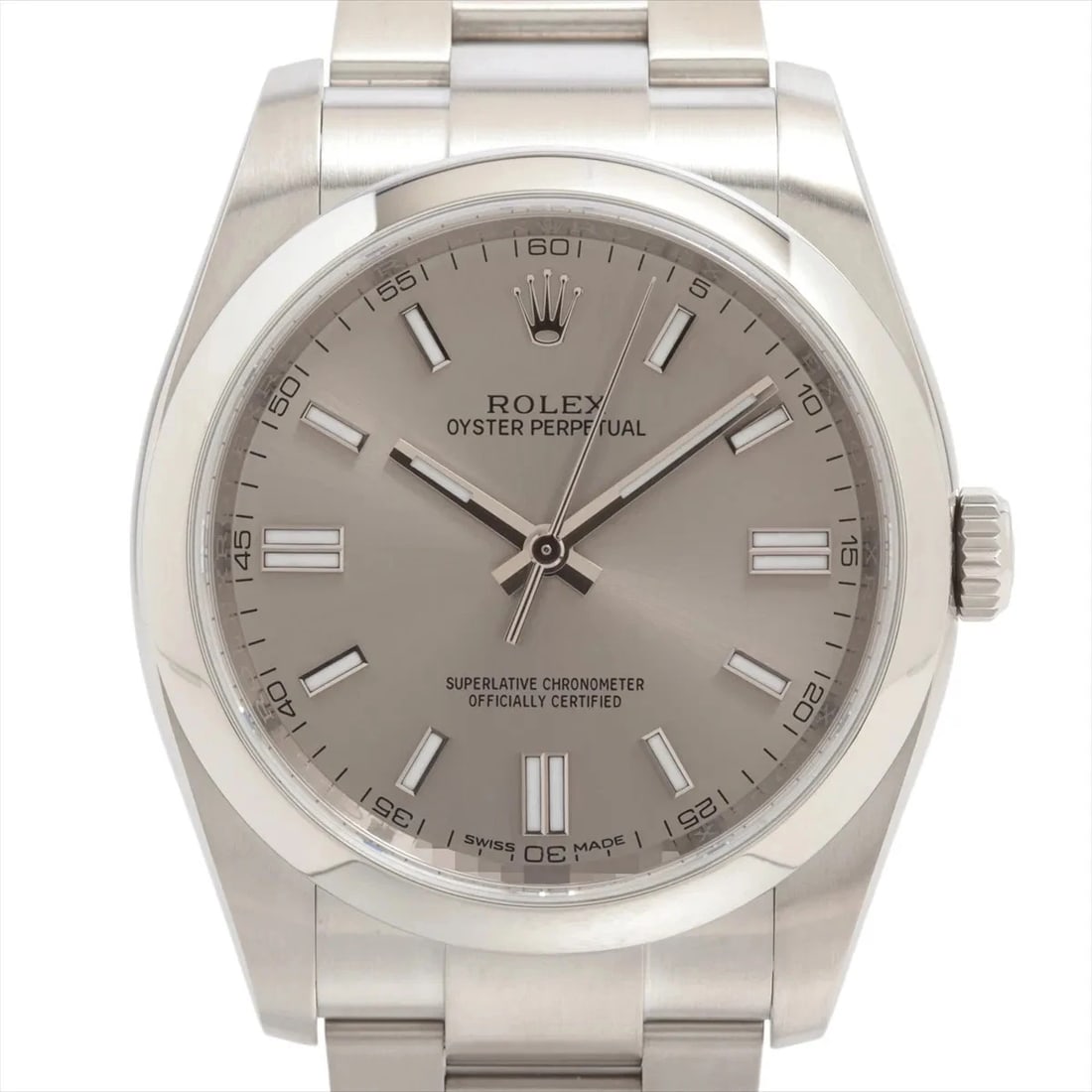 ROLEX OYSTER PERPETUAL SS SILVER-FACE, WATCH: Rolex Oyster Perpetual SS Silver-Face, Watch Brand: Rolex Type/Style: Wristwatch Material: SS Color: Silver-Face Size: Case:W1.2 x H1.2inch / W36 x H36 Circumference of Wrist:7.1inch / 18.0 Access