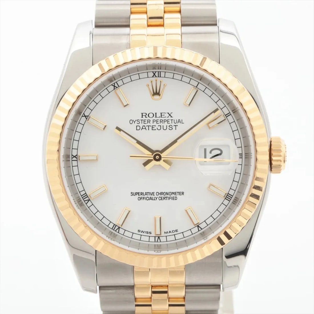 ROLEX DATEJUST SS?YG WHITE DIAL, WATCH: Rolex DATEJUST SS?YG white dial, Watch Brand: Rolex Type/Style: Wristwatch Material: SS?YG Color: white dial Size: Case:W1.2 x H1.2inch / W36 x H36 Circumference of Wrist:5.7inch / 14.5 Accessorie