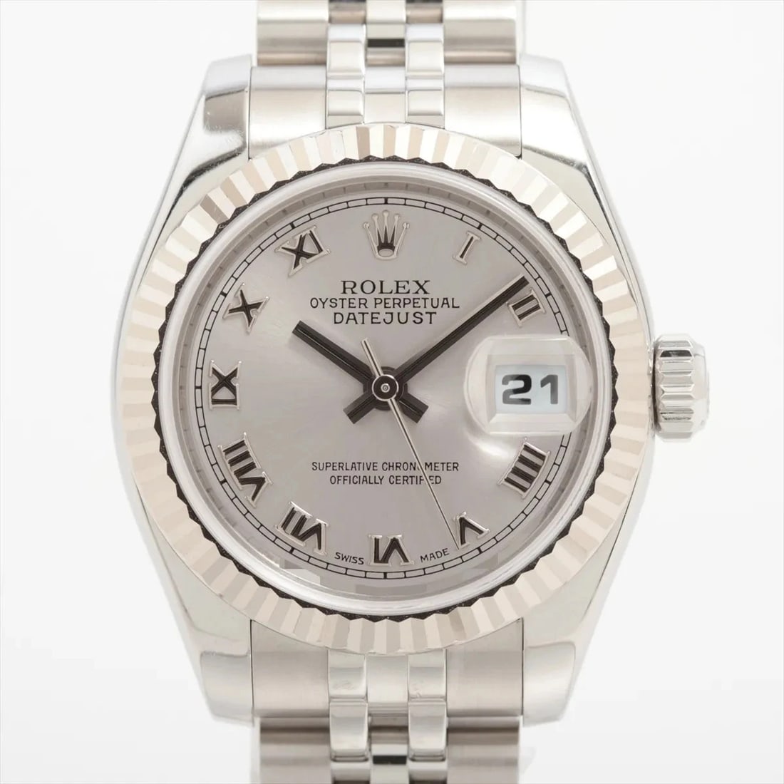 ROLEX LADY DATEJUST SS?WG SILVER-FACE, WATCH (1 of 4)