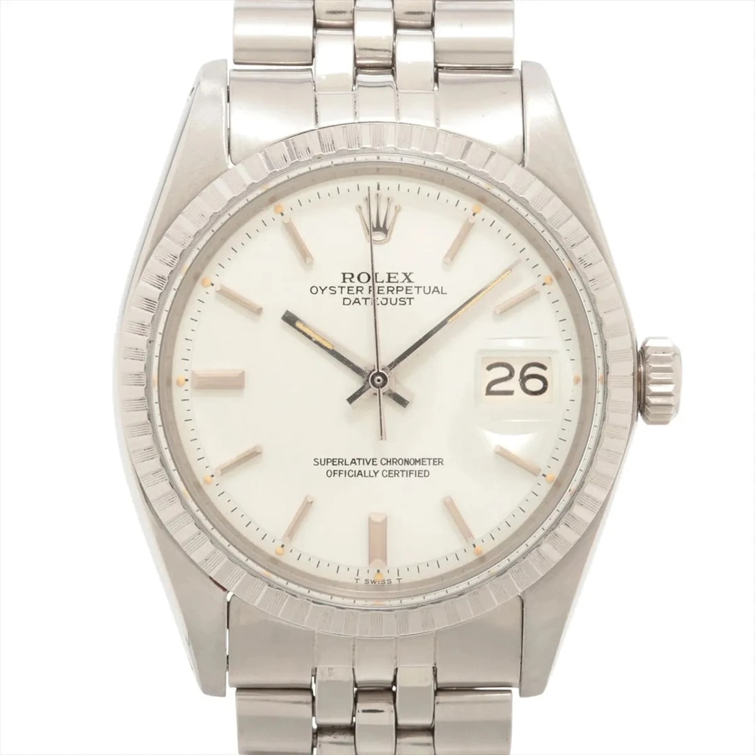 ROLEX DATEJUST SS WHITE DIAL, WATCH (1 of 4)