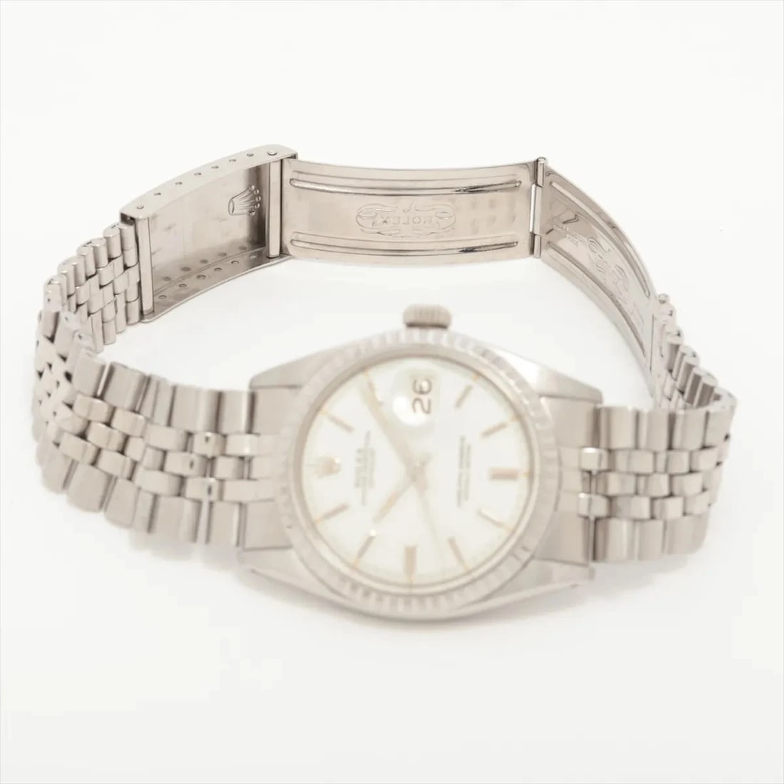 ROLEX DATEJUST SS WHITE DIAL, WATCH - 4