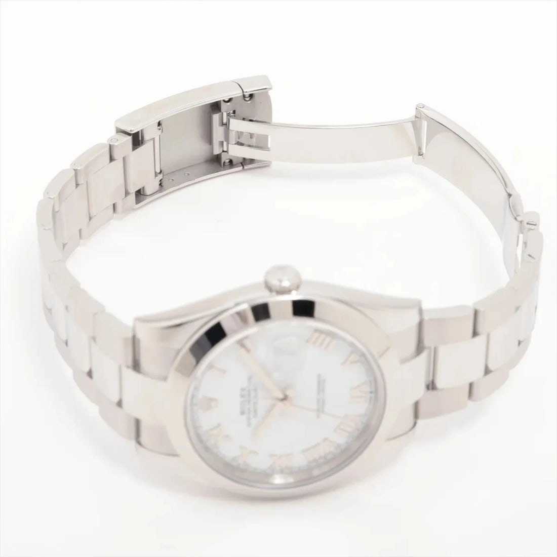 ROLEX DATEJUST SS WHITE DIAL, WATCH - 4